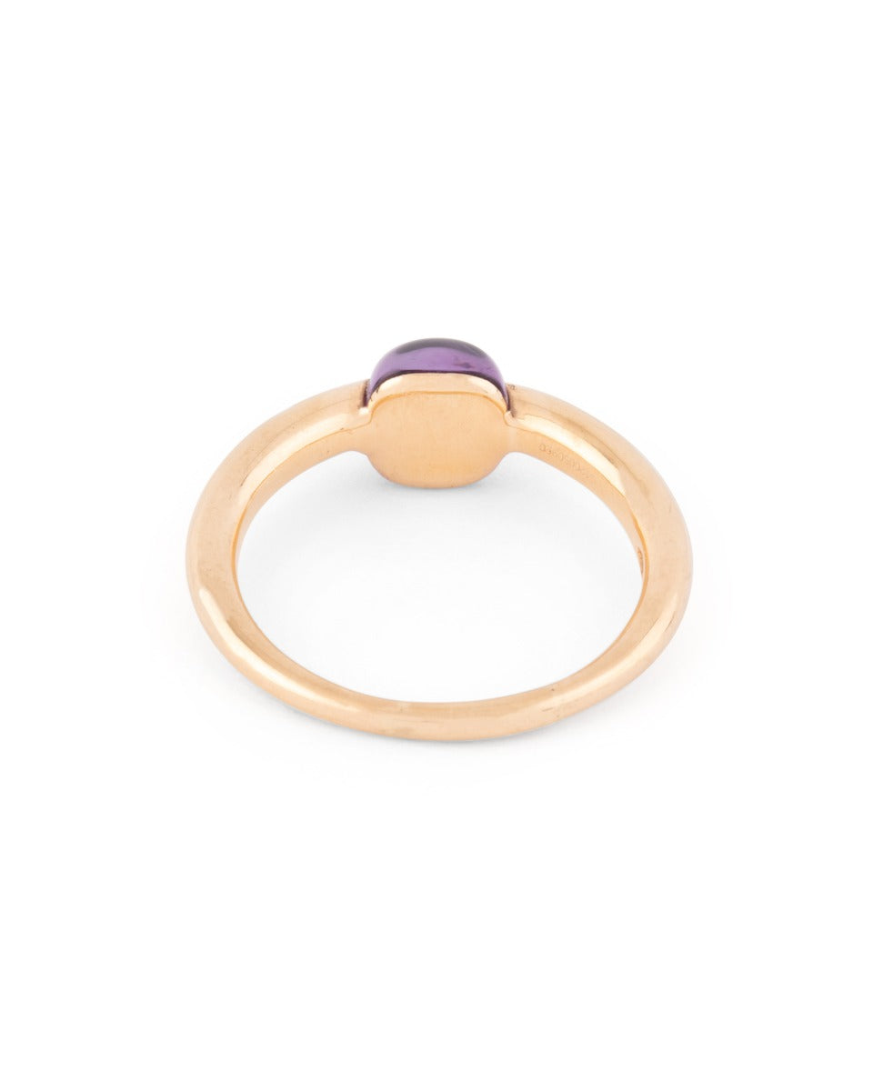 Pomellato, M'ama Non M'ama ring in 18K rose gold and amethyst