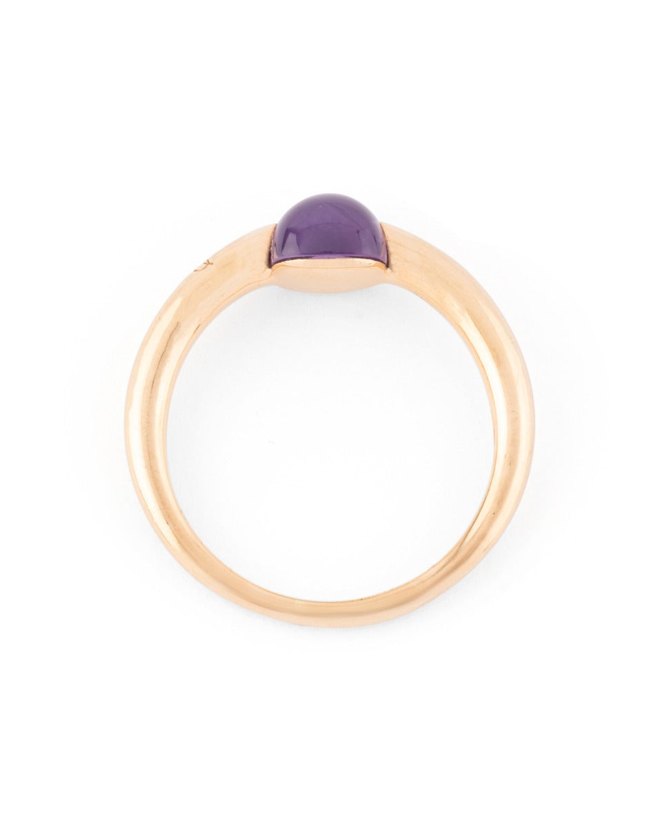 Pomellato, M'ama Non M'ama ring in 18K rose gold and amethyst