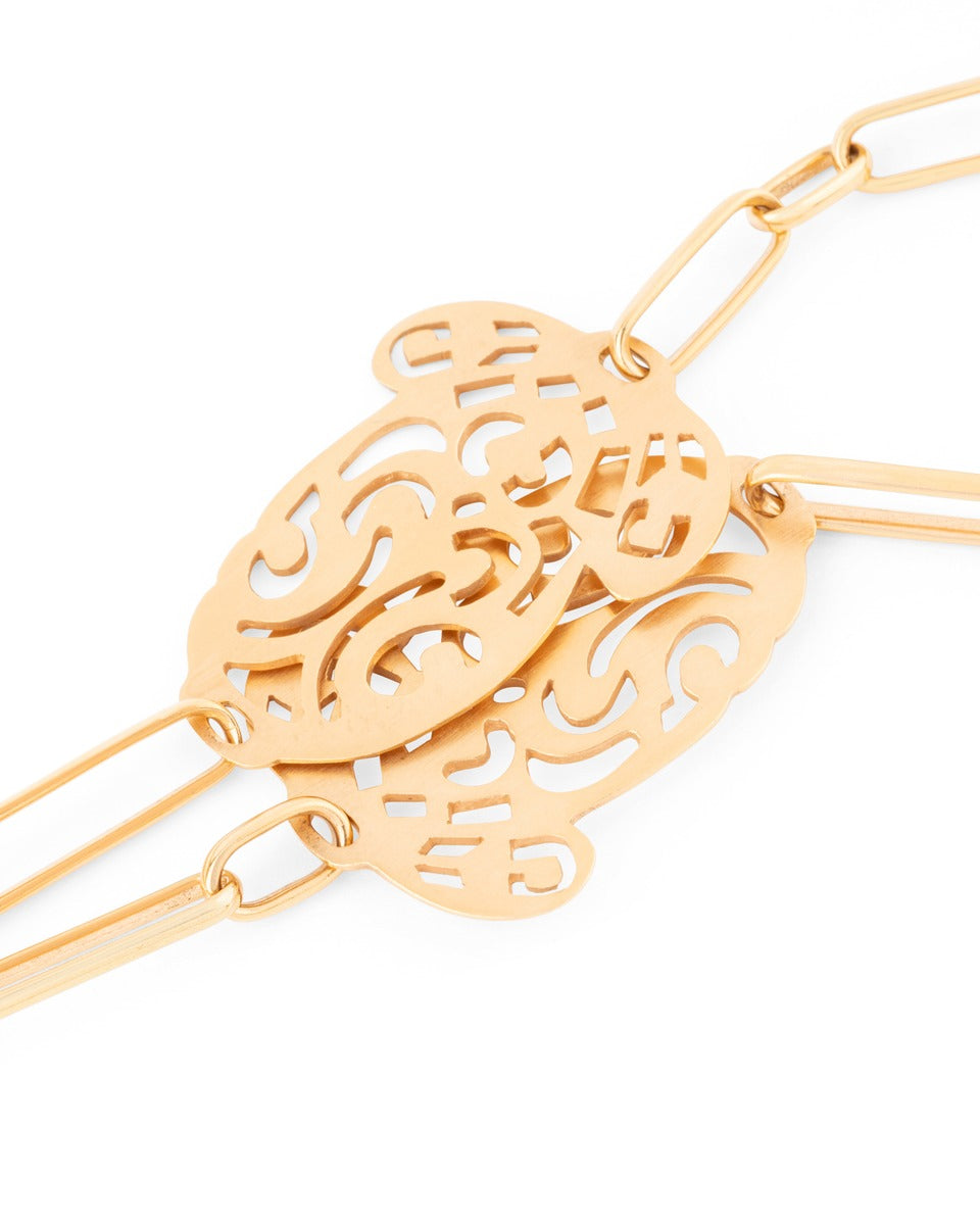 Pomellato "Ming" necklace in 18K rose gold and brown diamonds