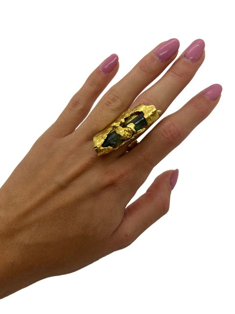 Roland Schad, bague Or et Tourmaline