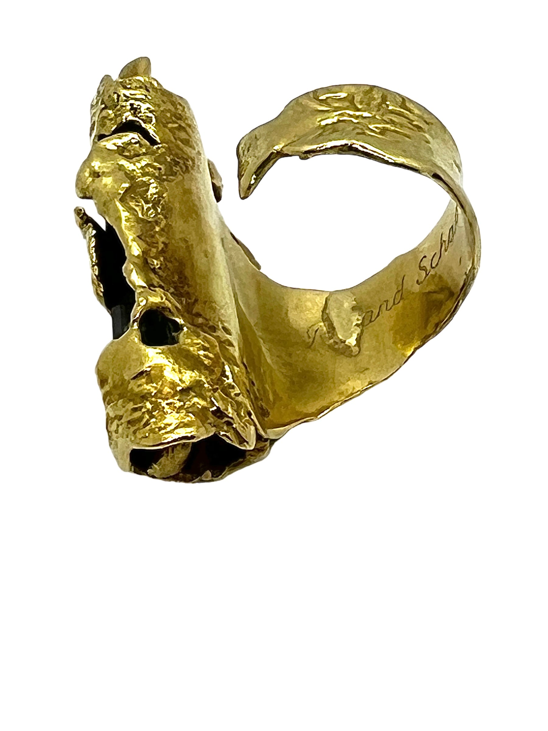 Roland Schad, Gold and Tourmaline ring