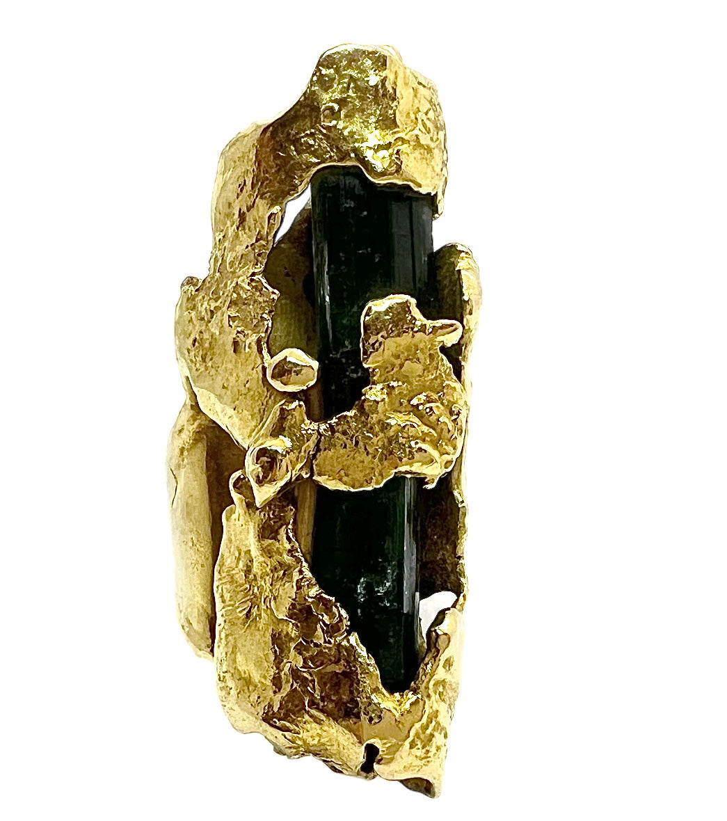 Roland Schad, bague Or et Tourmaline