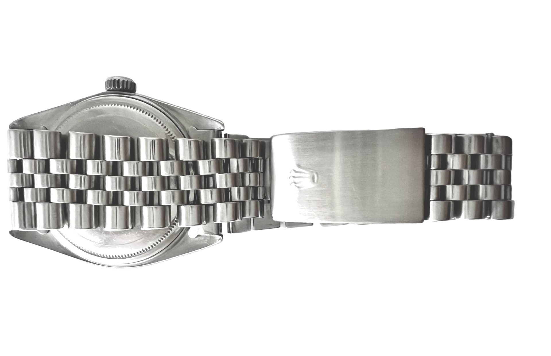 Vintage Rolex Datejust watch in steel with blue dial