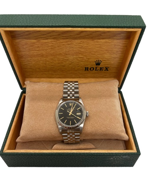 Montre Rolex Datejust or et acier de 1983
