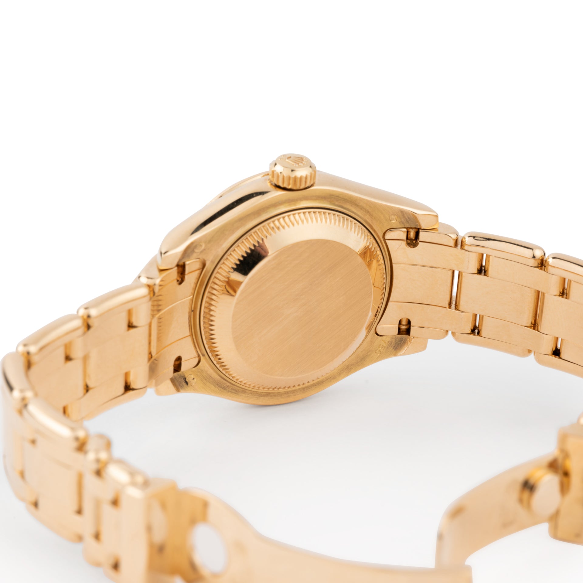 A Rolex Datejust Pearl Master watch in yellow gold and diamonds