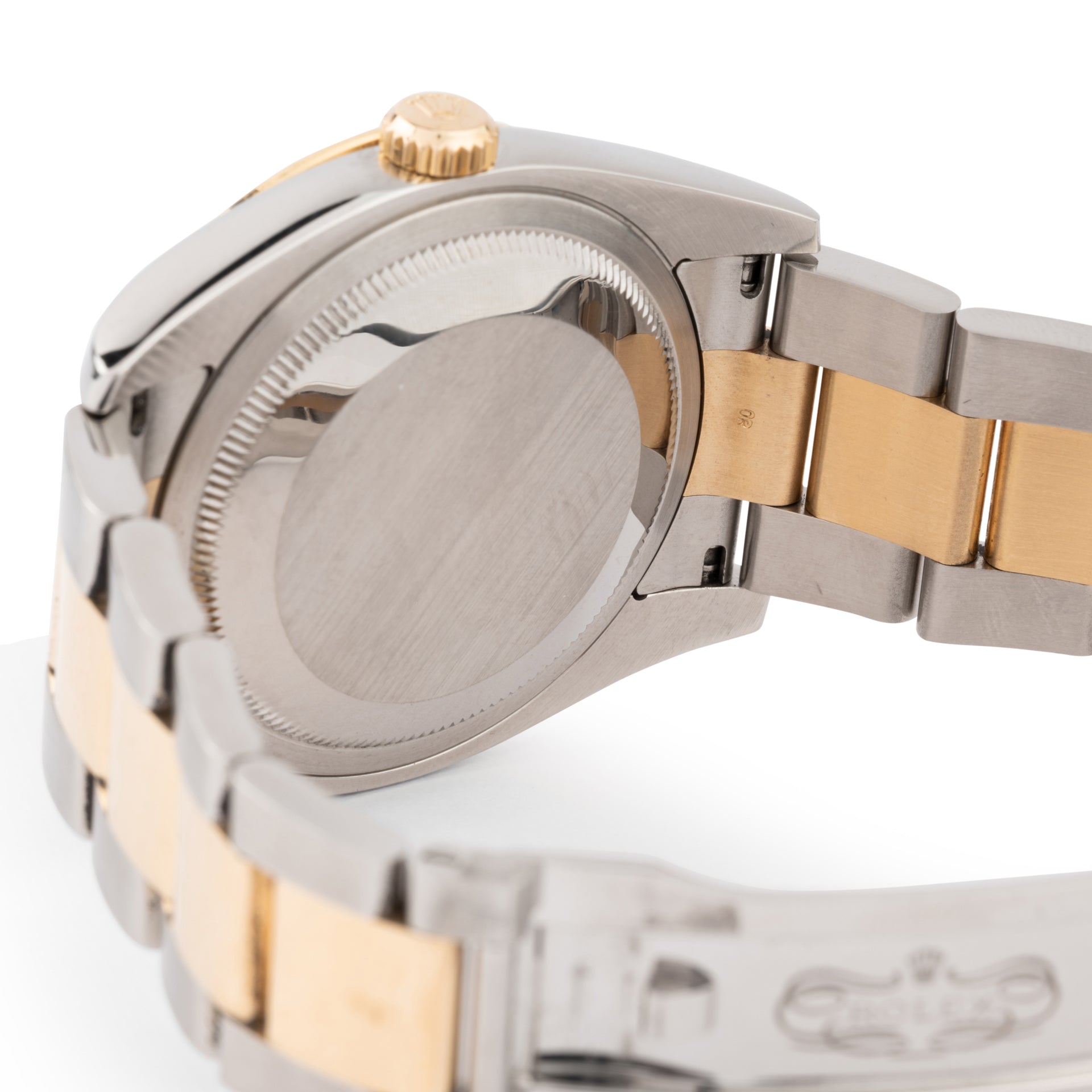 A Rolex Datejust turn-o-graph watch in gold and steel