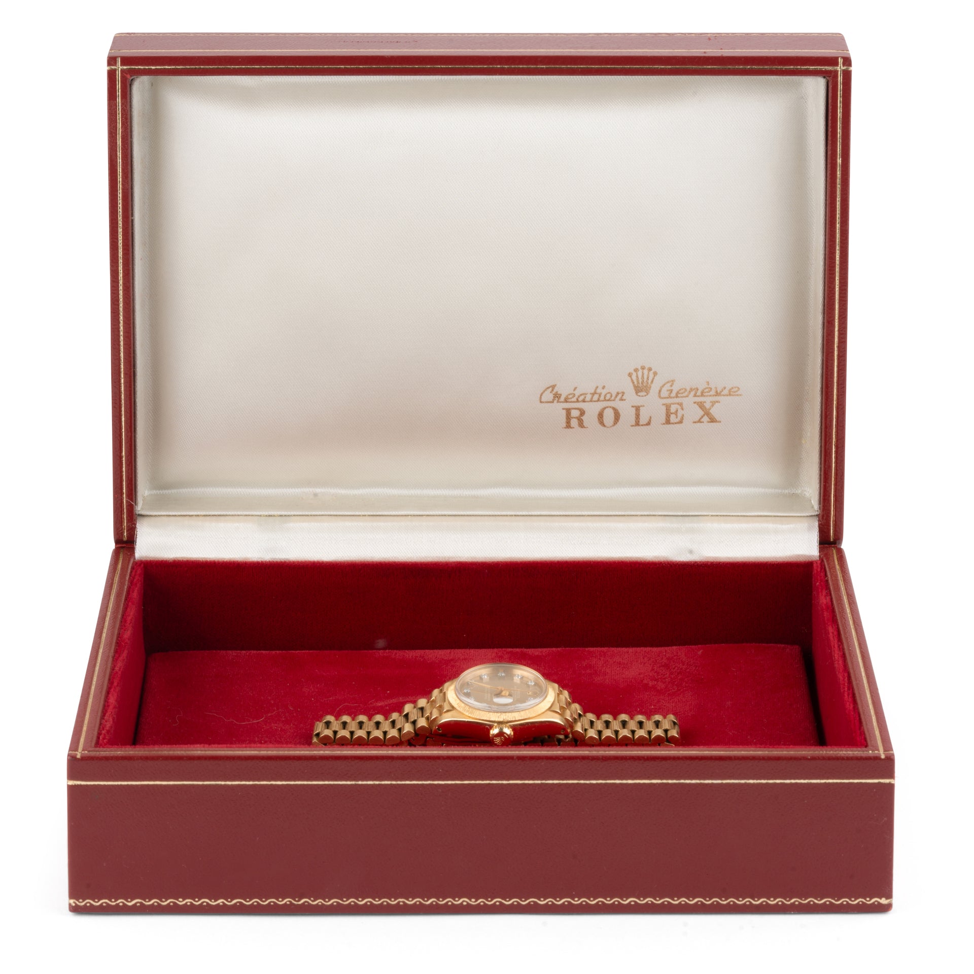 Rolex, montre Oyster perpetual datejust Or, Diamants vintage