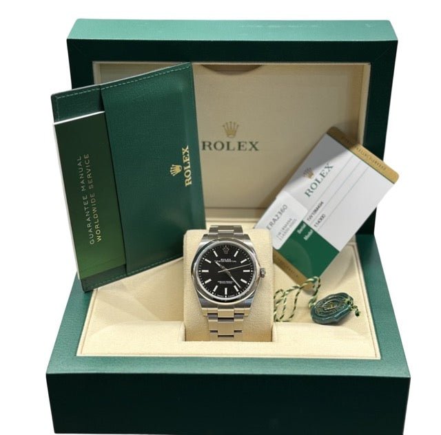 Rolex montre Oyster Perpetual 39 mm acier full set - Maison Eloe