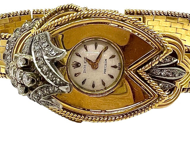Rolex, "secret" watch in yellow and white gold