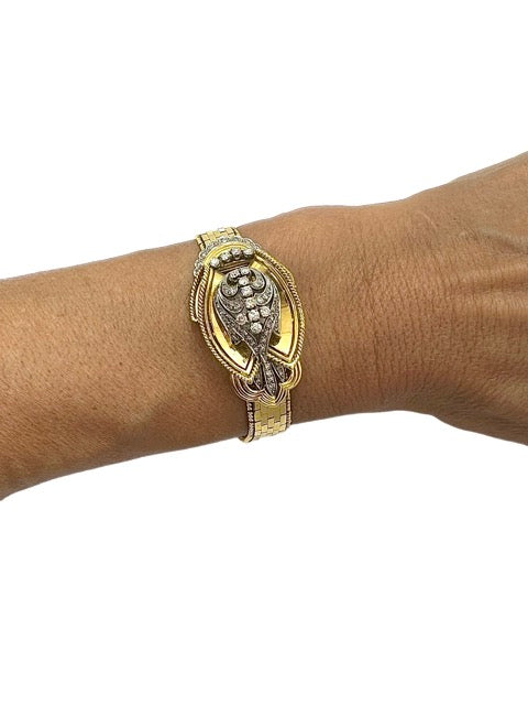 Rolex, "secret" watch in yellow and white gold
