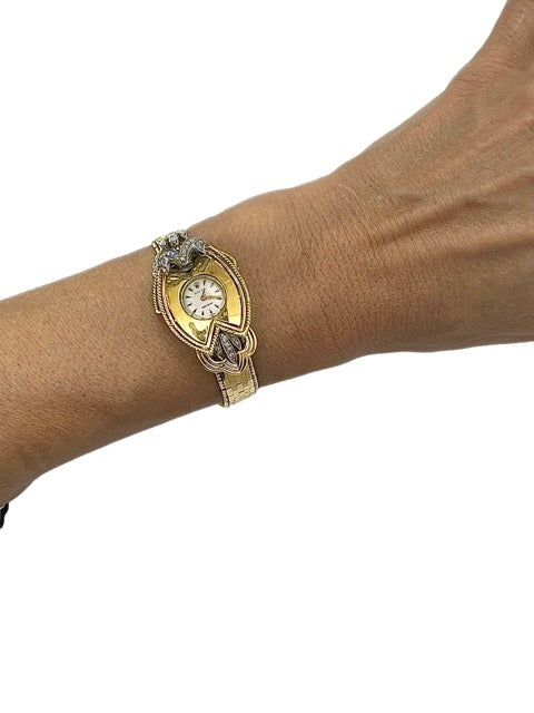 Rolex, "secret" watch in yellow and white gold