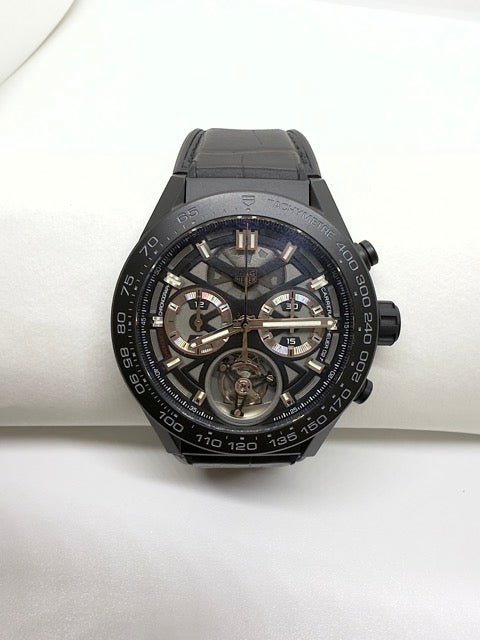 Tag Heuer montre tourbillon chrono céramique full set - Maison Eloe