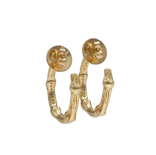 Tiffany & Co, boucles d'oreilles en or jaune vintage - Maison Eloe