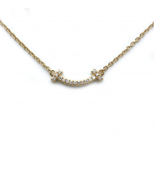 Tiffany, Collier Smile T, Or jaune Diamants