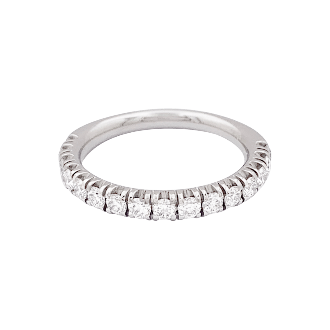 Alliance Cartier "Etincelle" platine, diamants. - Maison Eloe