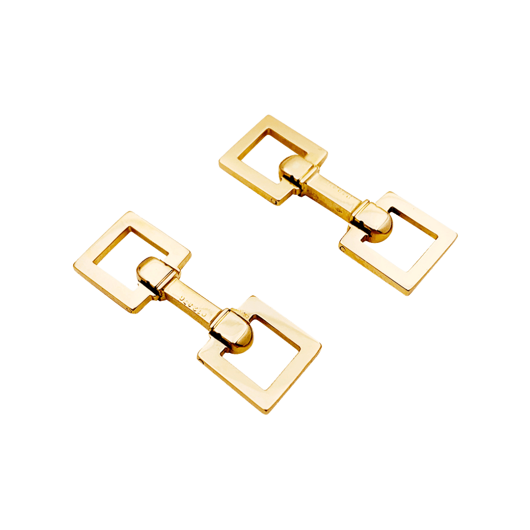Boutons de manchette Cartier, or jaune. - Maison Eloe