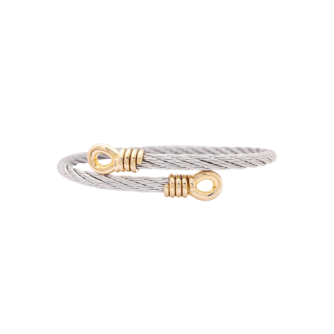 Bracelet Fred "Force 10", or et acier. - Maison Eloe