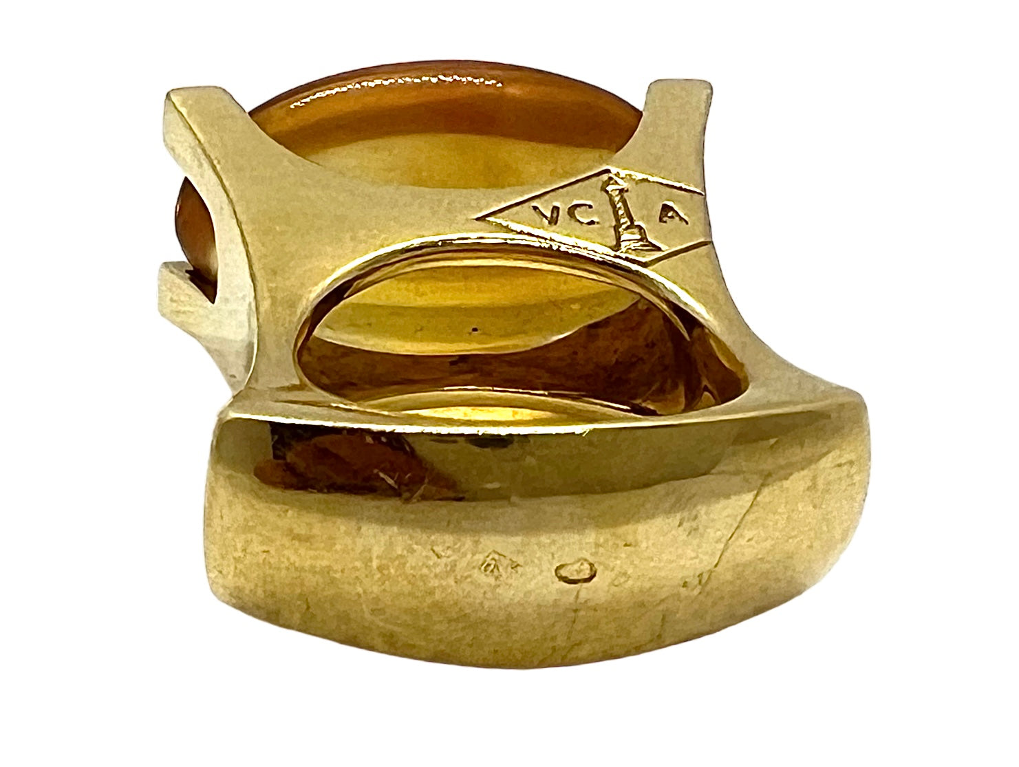 Van Cleef & Arpels ring in gold, citrine and diamonds
