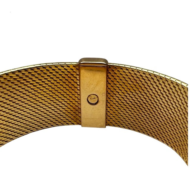 Vacheron Constantin montre vintage en or jaune pavée de diamants