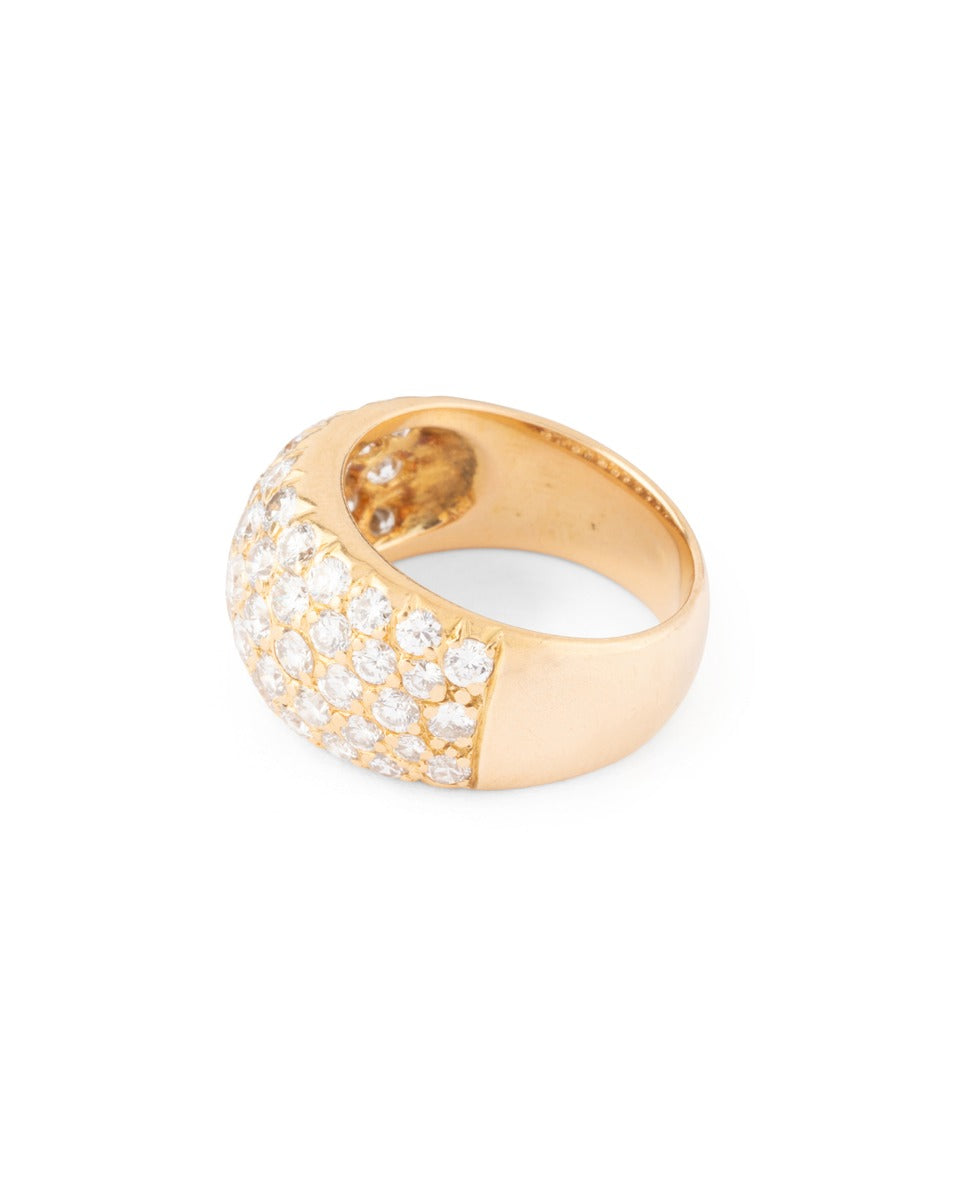 Van Cleef & Arpels, 18K yellow gold and diamond ring