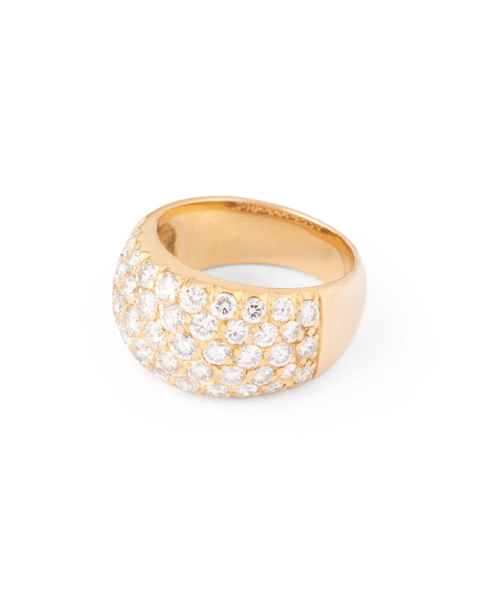 Van Cleef & Arpels, 18K yellow gold and diamond ring
