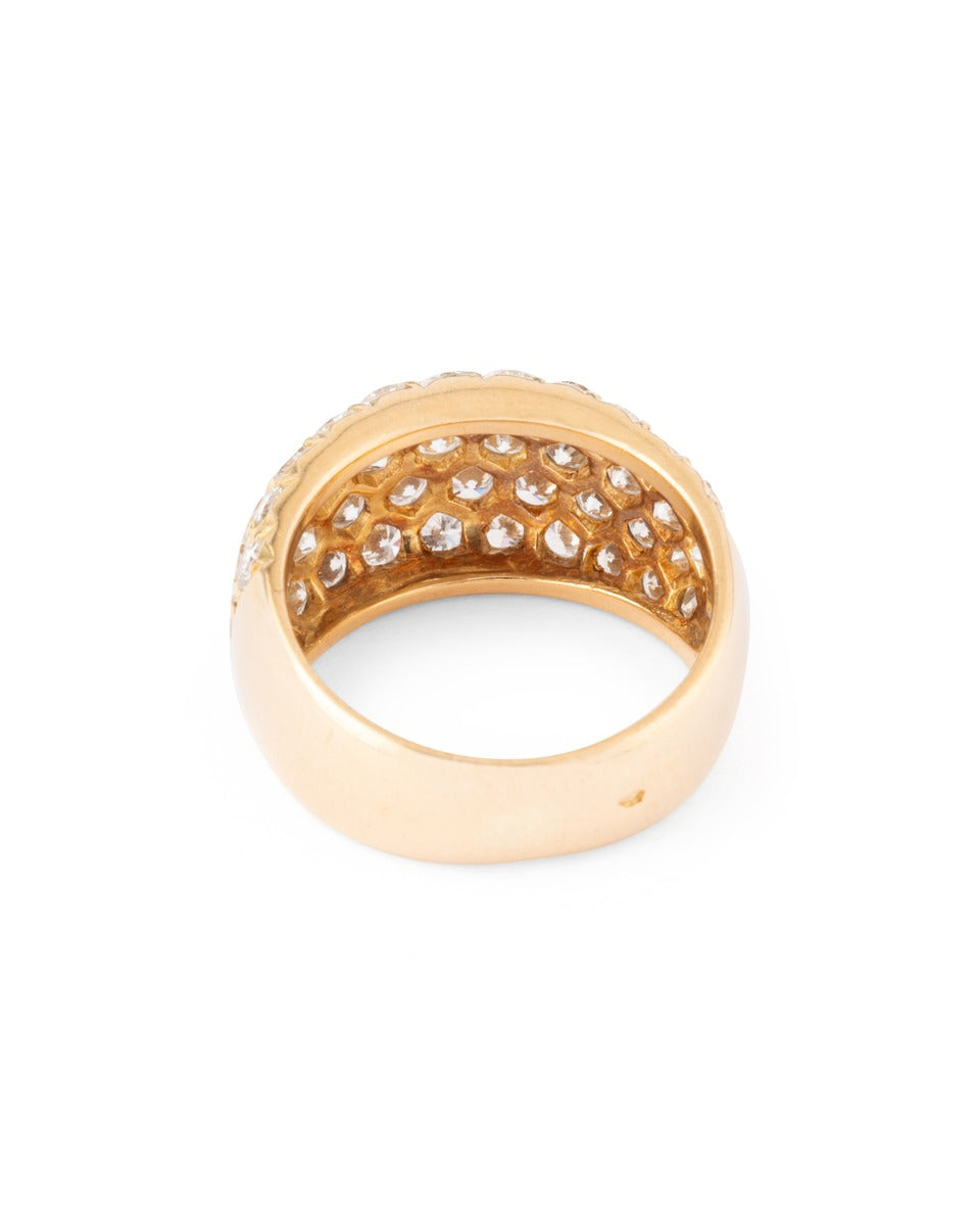 Van Cleef & Arpels, 18K yellow gold and diamond ring
