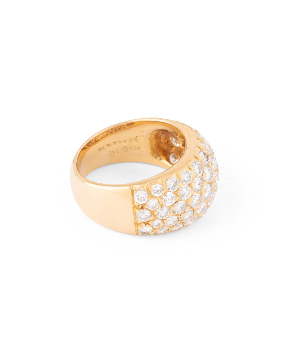 Van Cleef & Arpels, 18K yellow gold and diamond ring
