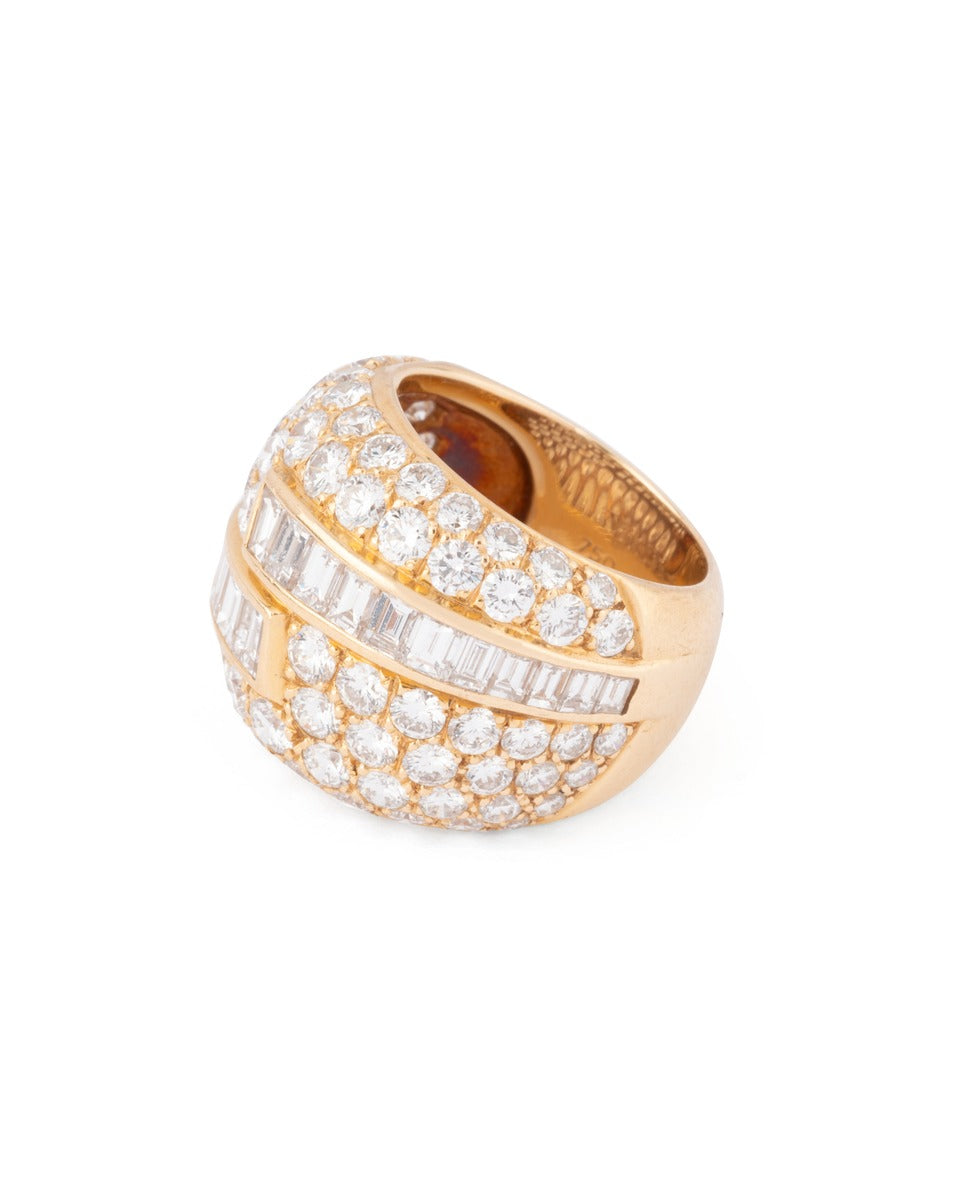 Van Cleef & Arpels, 18K yellow gold and diamond ring