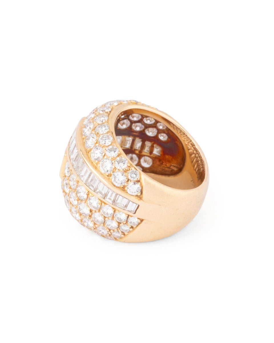 Van Cleef & Arpels, 18K yellow gold and diamond ring