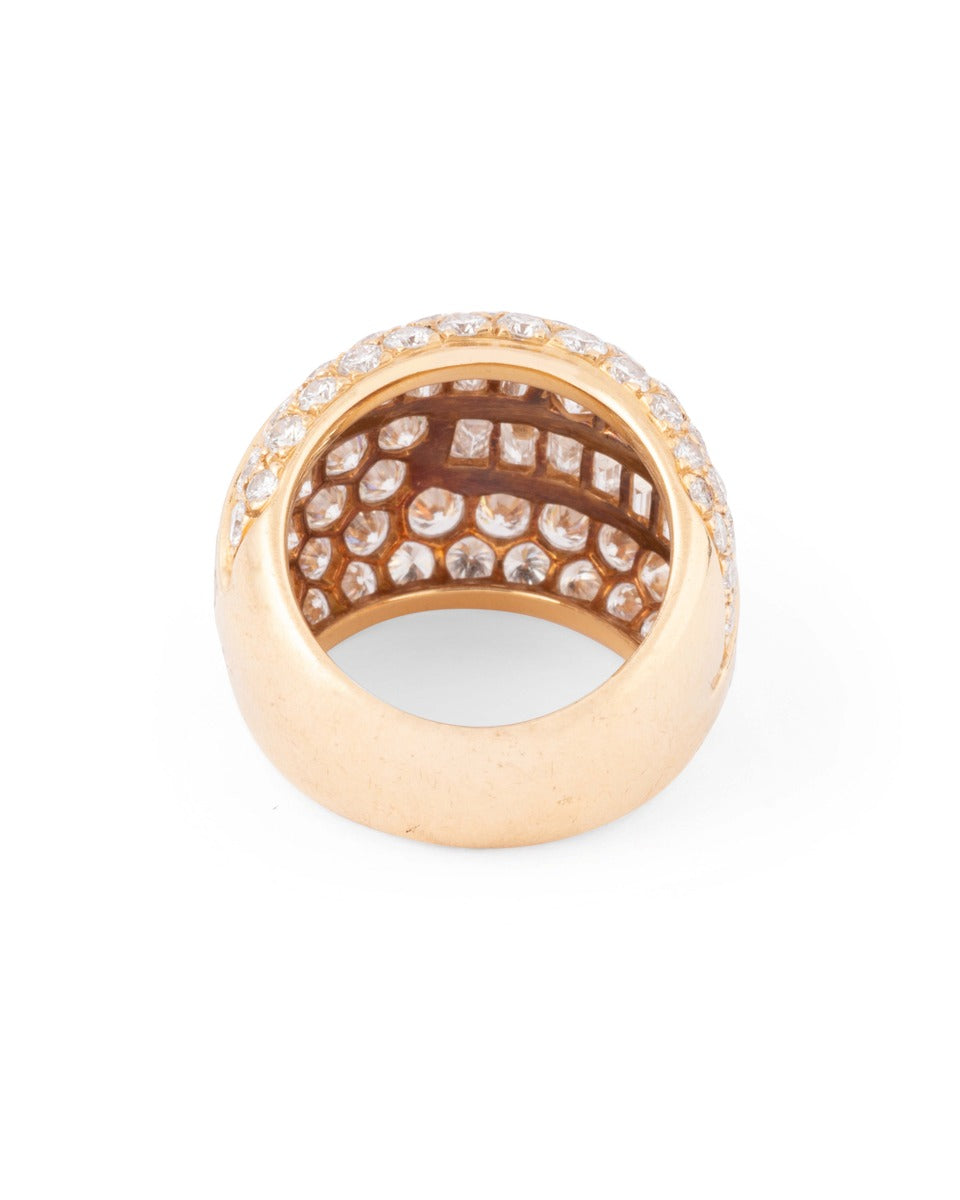 Van Cleef & Arpels, 18K yellow gold and diamond ring