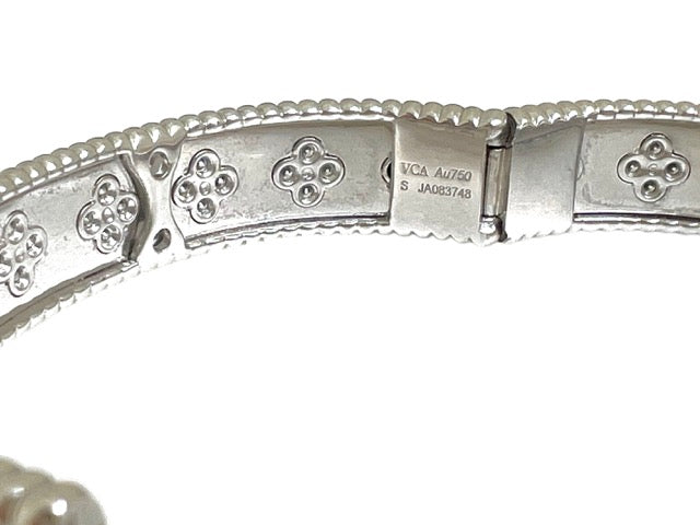 Van Cleef & Arpels, “Perlée Trèfles” Bracelet, White Gold, Diamonds