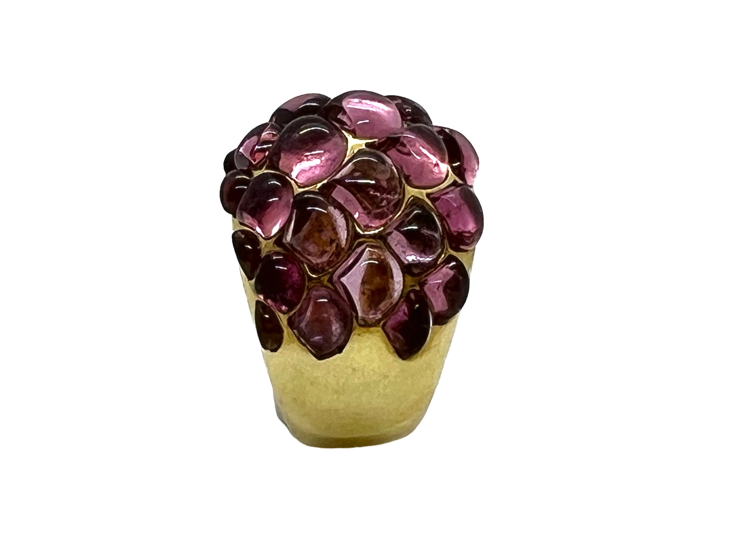 Vasari, Yellow gold ring, Pink tourmalines