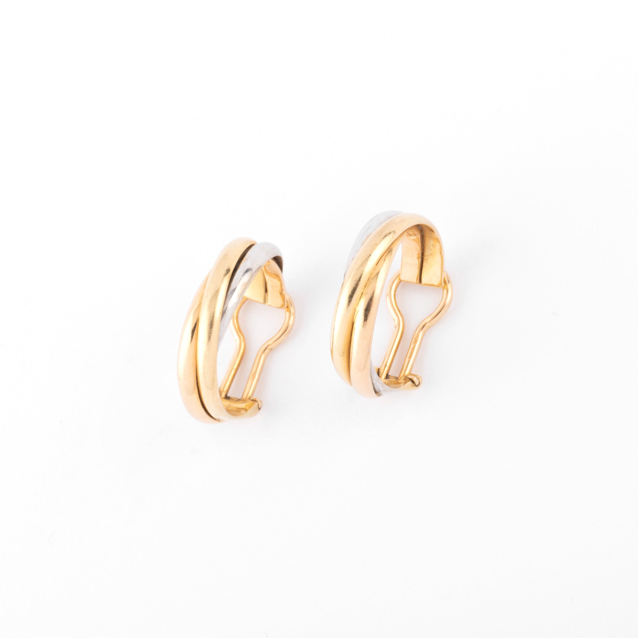 Cartier, créole en 3 ors, modèle Trinity