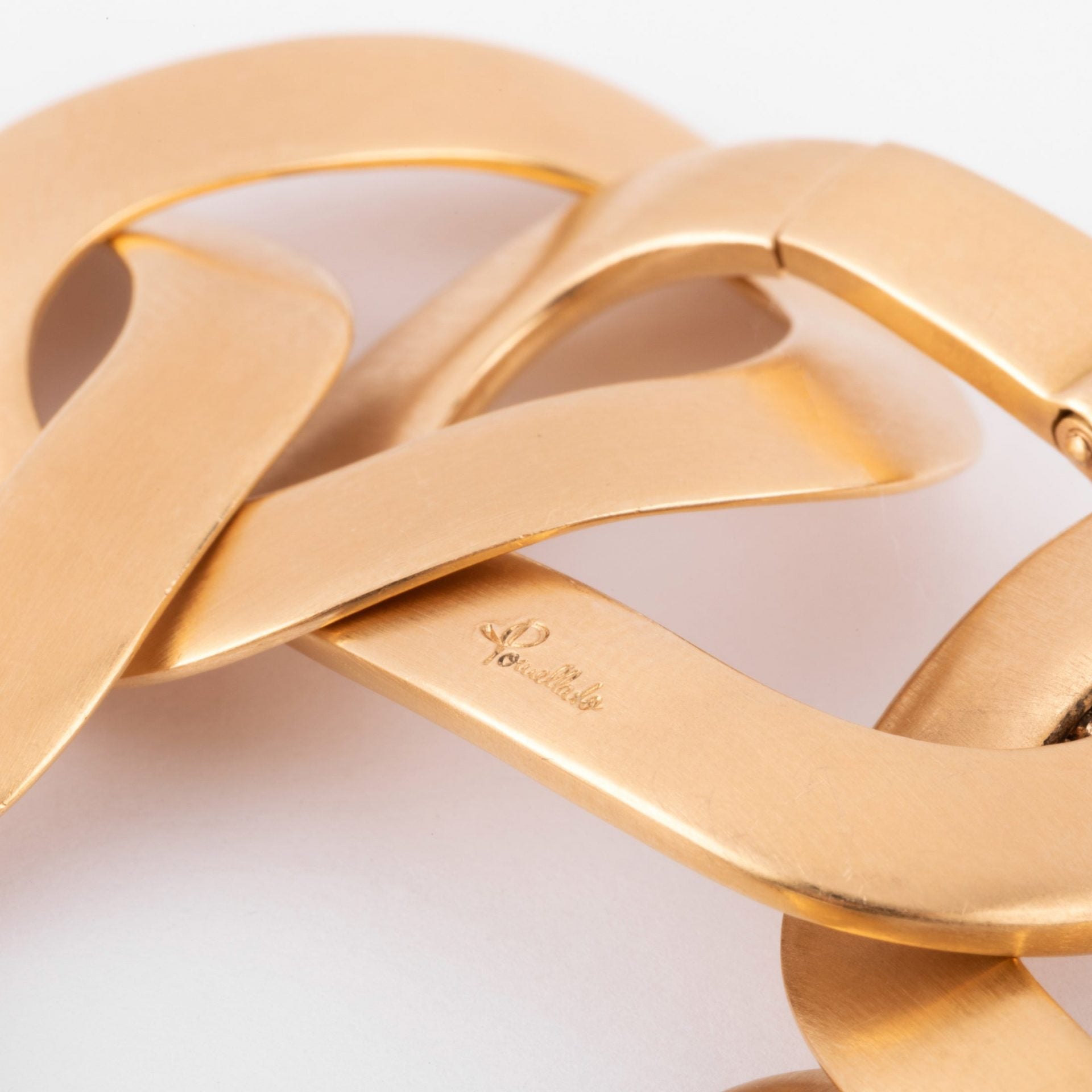 Pomellato, Pink gold bracelet with white and cognac diamonds from the house of Pomellato