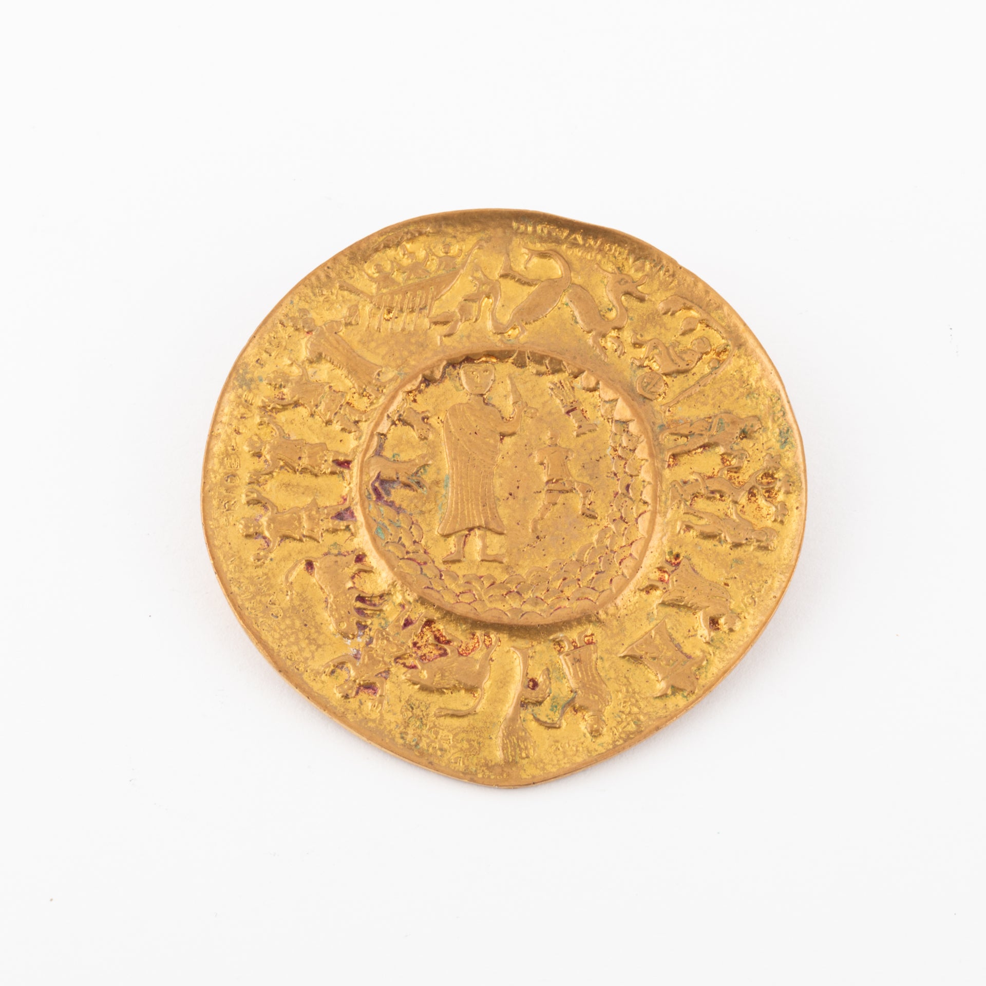 Line Vautrin brooch depicting Moses and the crossing of the desert.