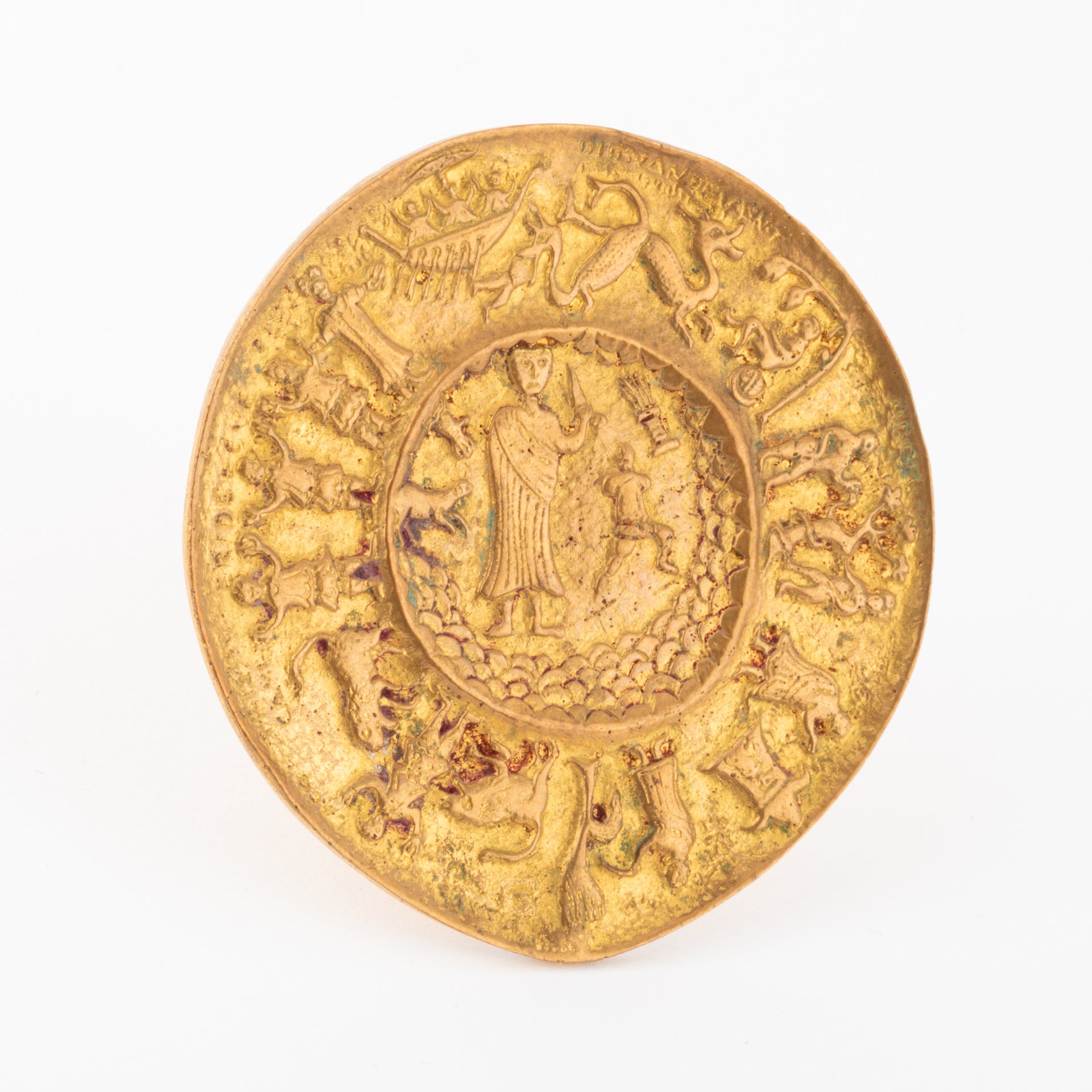 Line Vautrin brooch depicting Moses and the crossing of the desert.