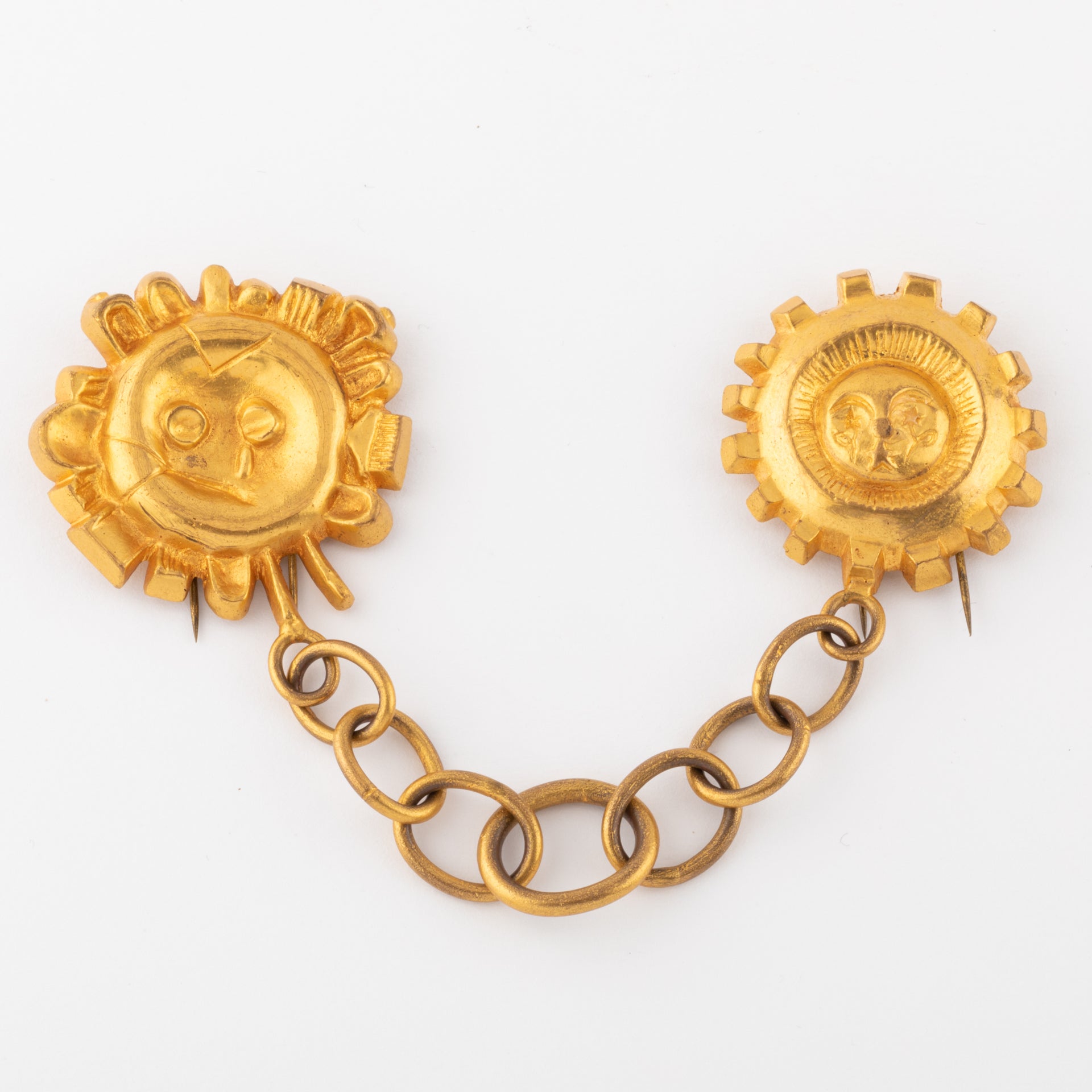 Double broche Line Vautrin