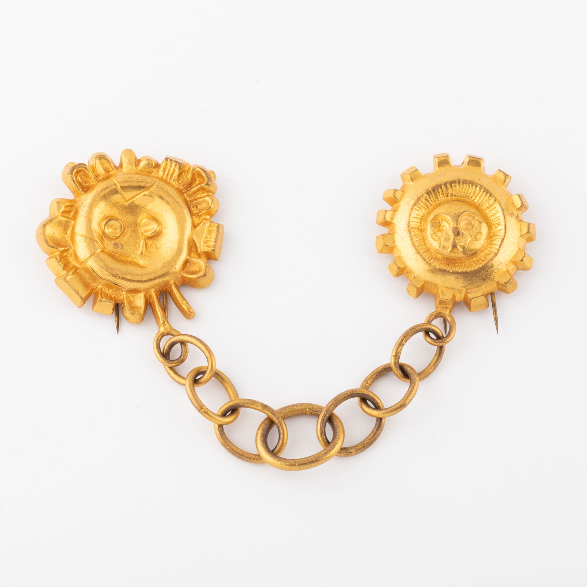 Double broche Line Vautrin