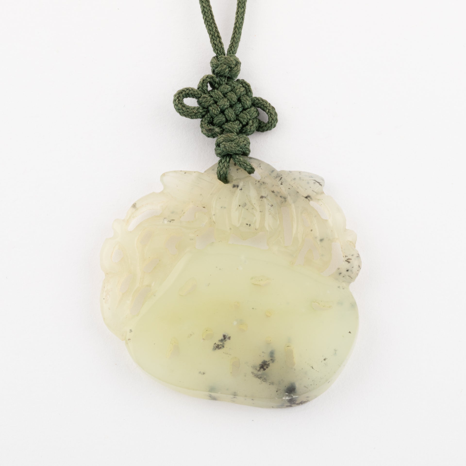 Pendentif en Jade clair début du XXème siècle.
