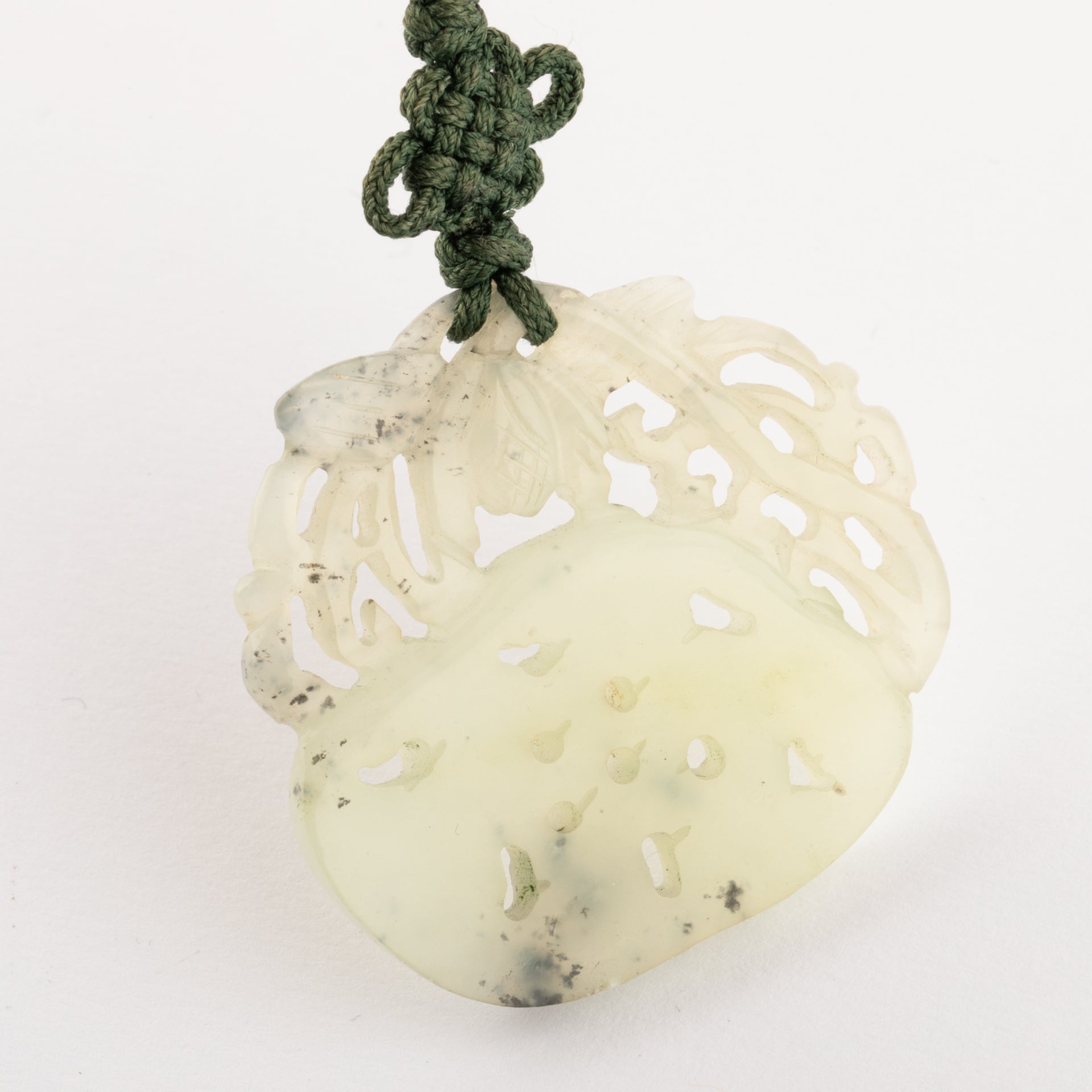 Pendentif en Jade clair début du XXème siècle.