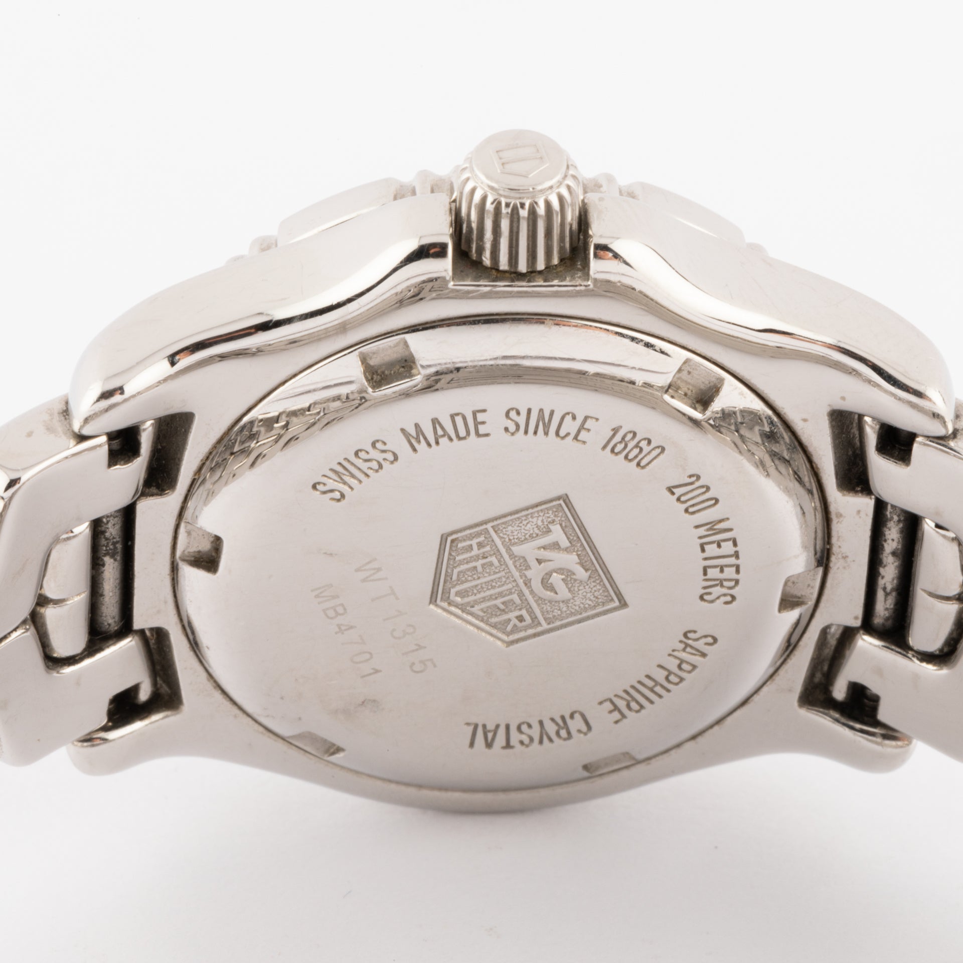 A Tag Heuer "professional" watch in steel, blue dial