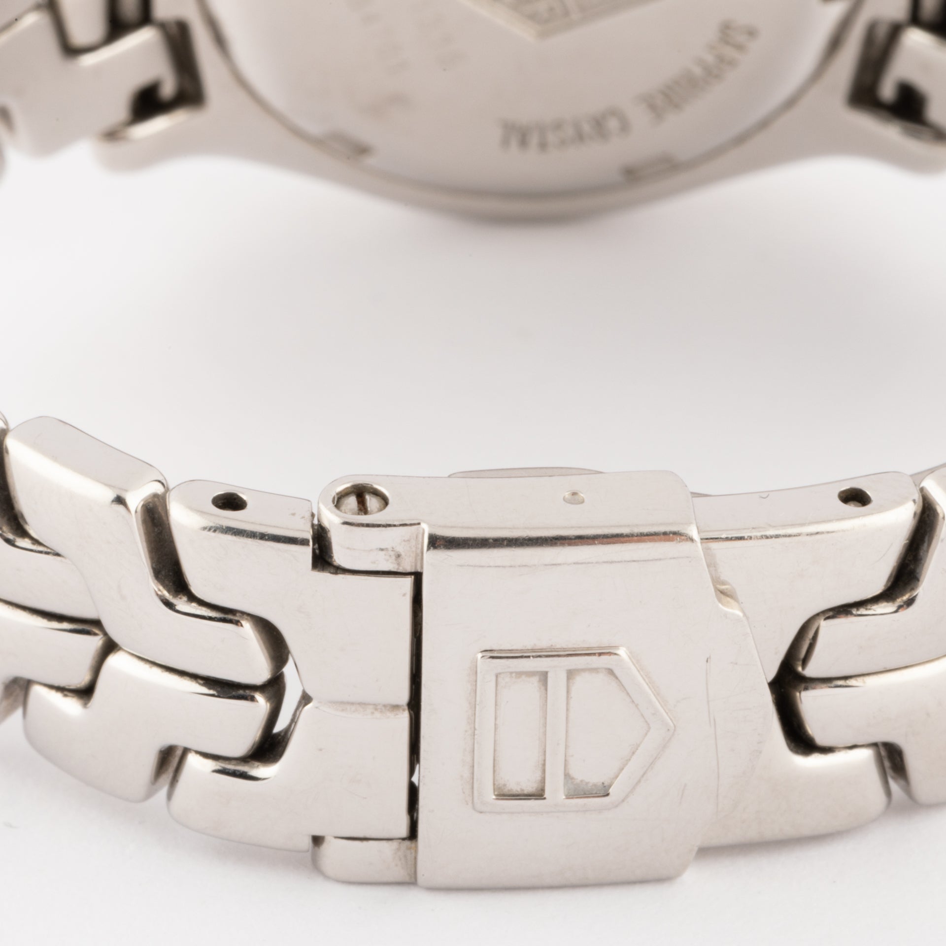 A Tag Heuer "professional" watch in steel, blue dial