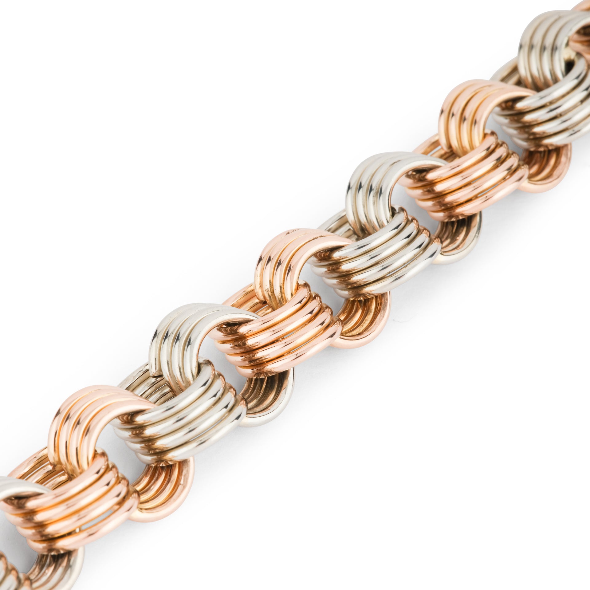 Bracelet signed Marchisio yellow gold and white gold