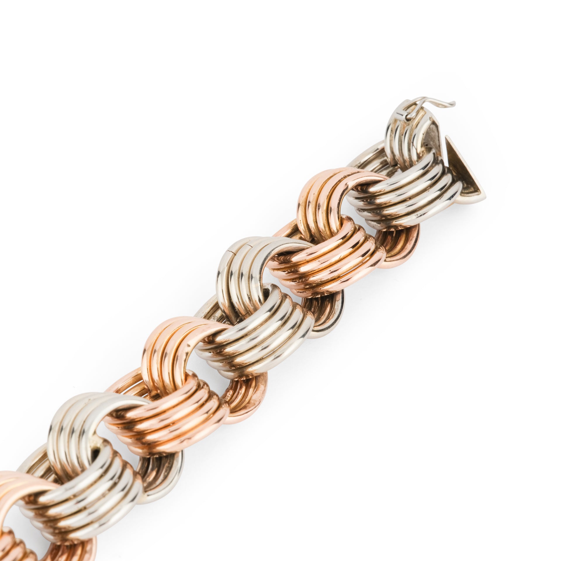 Bracelet signed Marchisio yellow gold and white gold