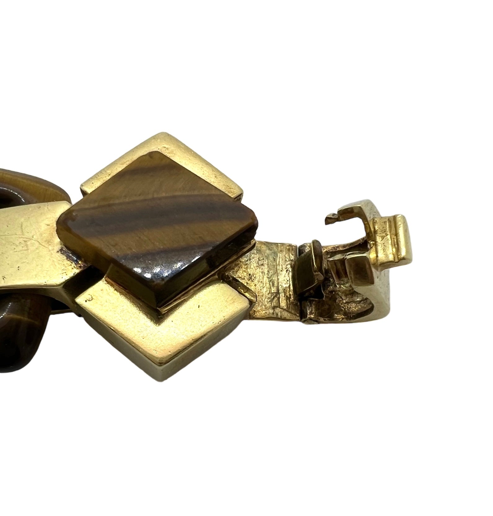 Wander, Yellow gold and Tiger's Eye bracelet