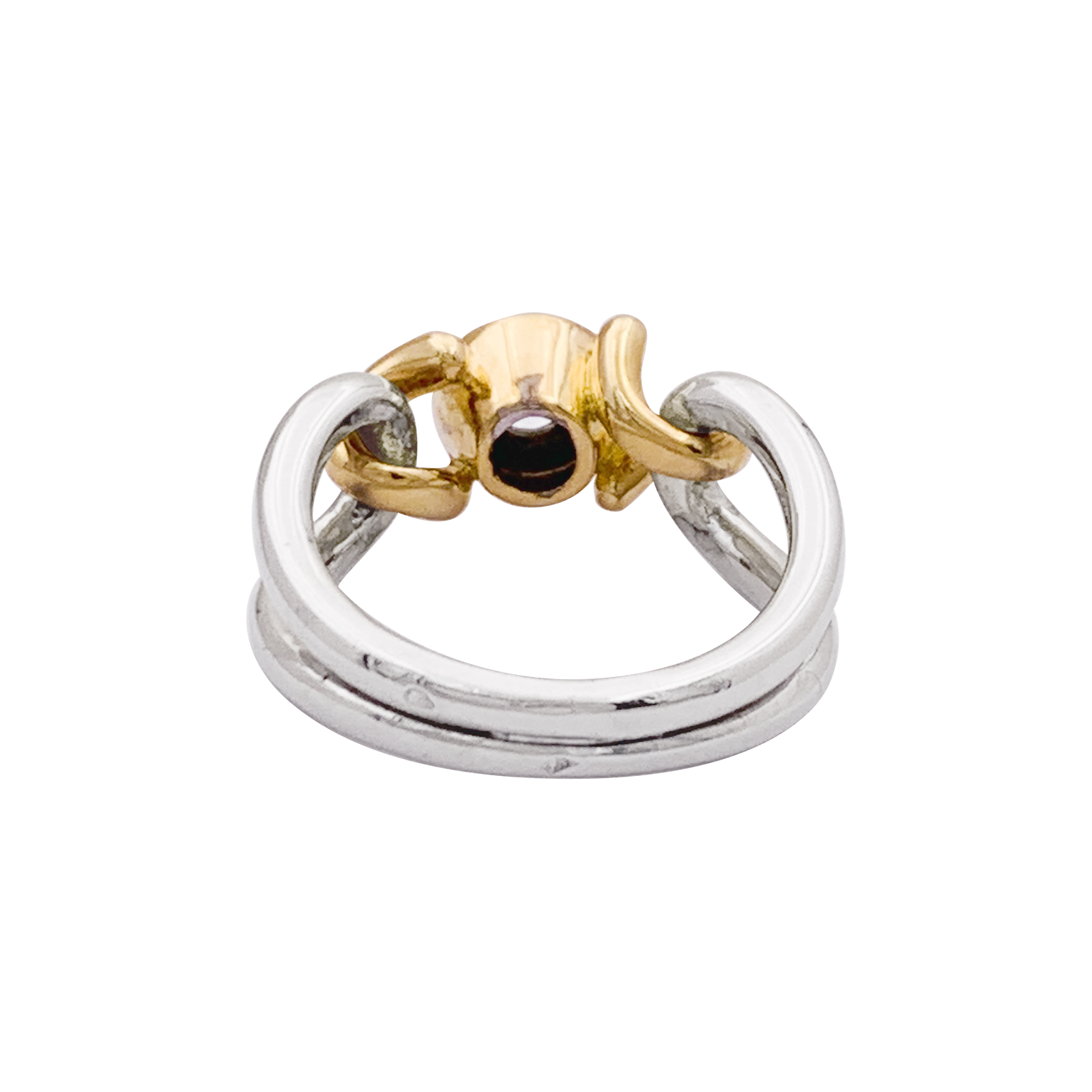 Bague FRED, deux tons d'or et diamant.