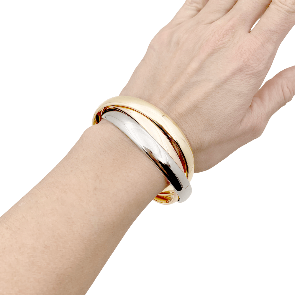 Bracelet Cartier, "Trinity", trois ors. - Maison Eloe