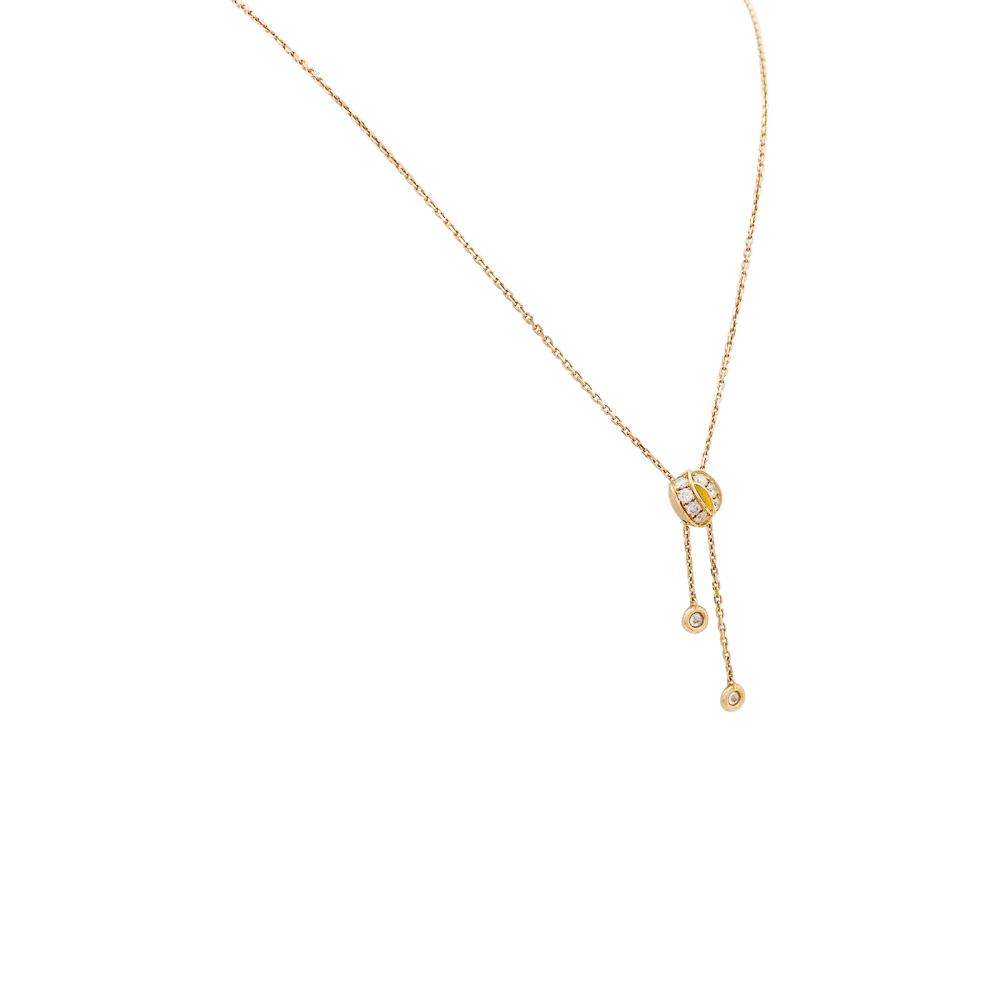 Collier Chaumet, modèle "Lien séduction" en or rose et diamants.