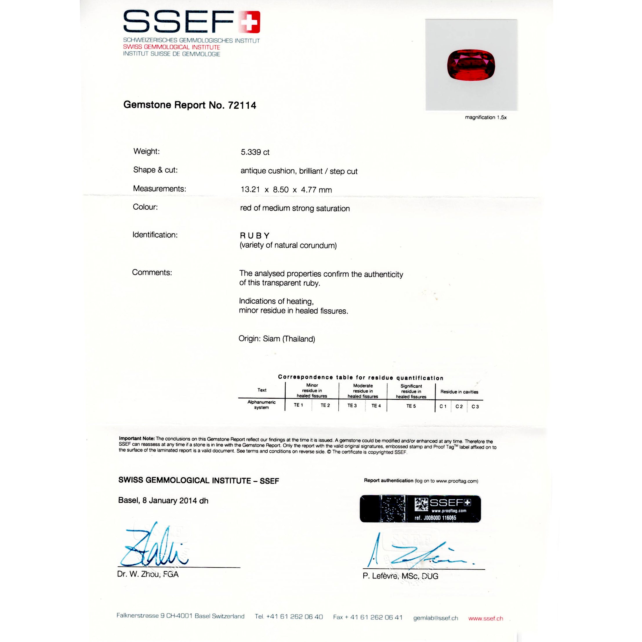 Bague or, diamants, rubis.