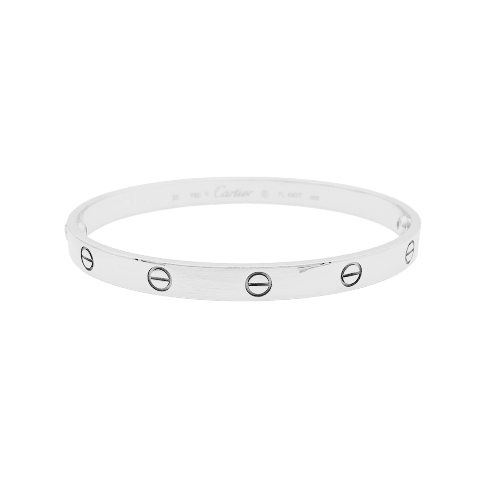 Bracelet Cartier, "Love", or blanc.